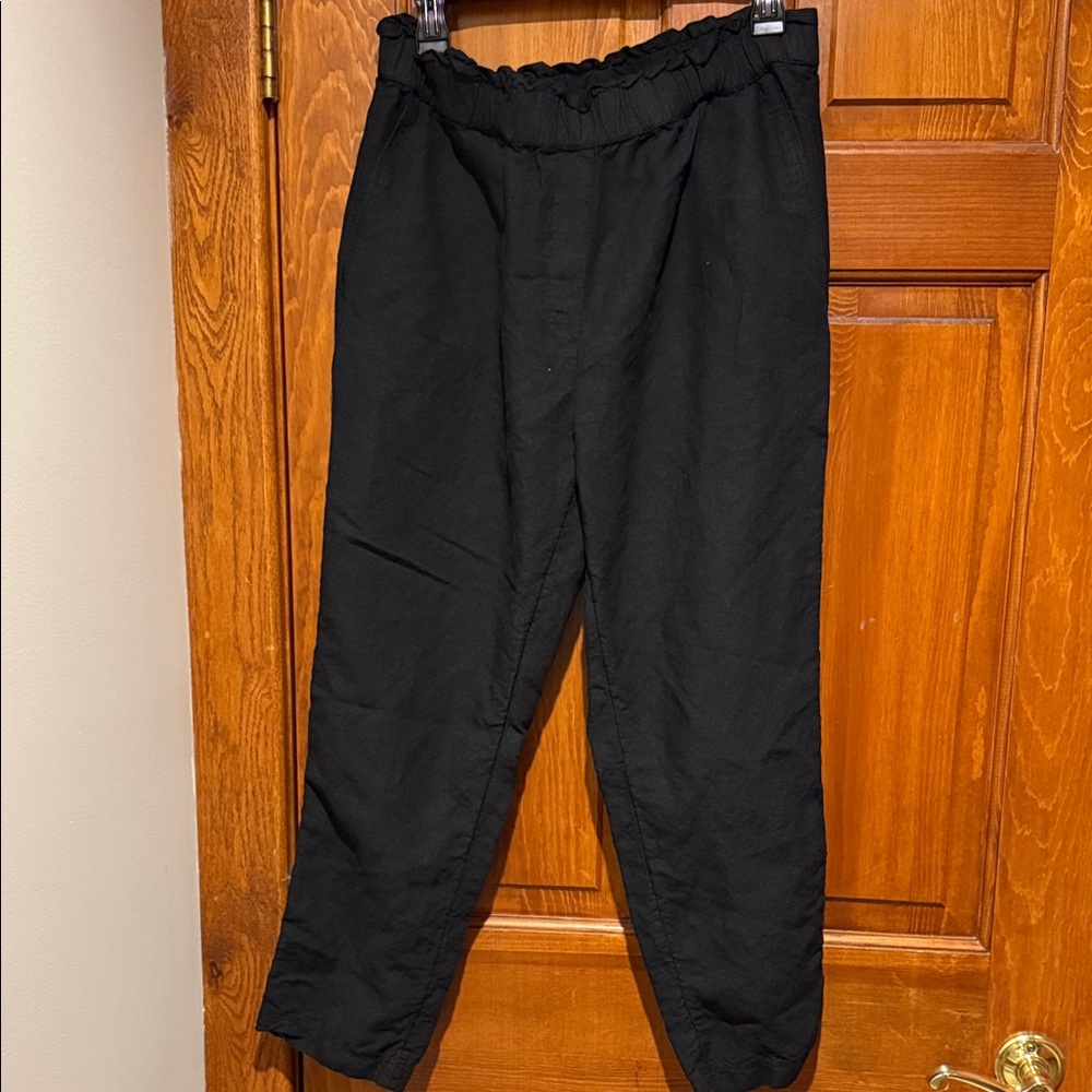 Black Linen Pants H&M